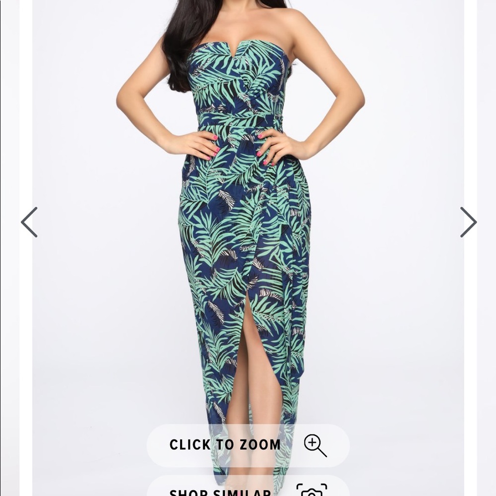 FASHION NOVA Jet To The Tropics Maxi Dress